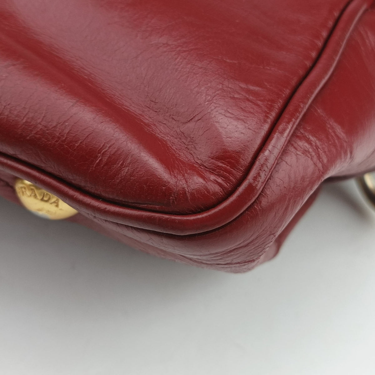 Boston Bag Red Leather BL0821 173ボストンバッグ レッド レザー BL0821 173
