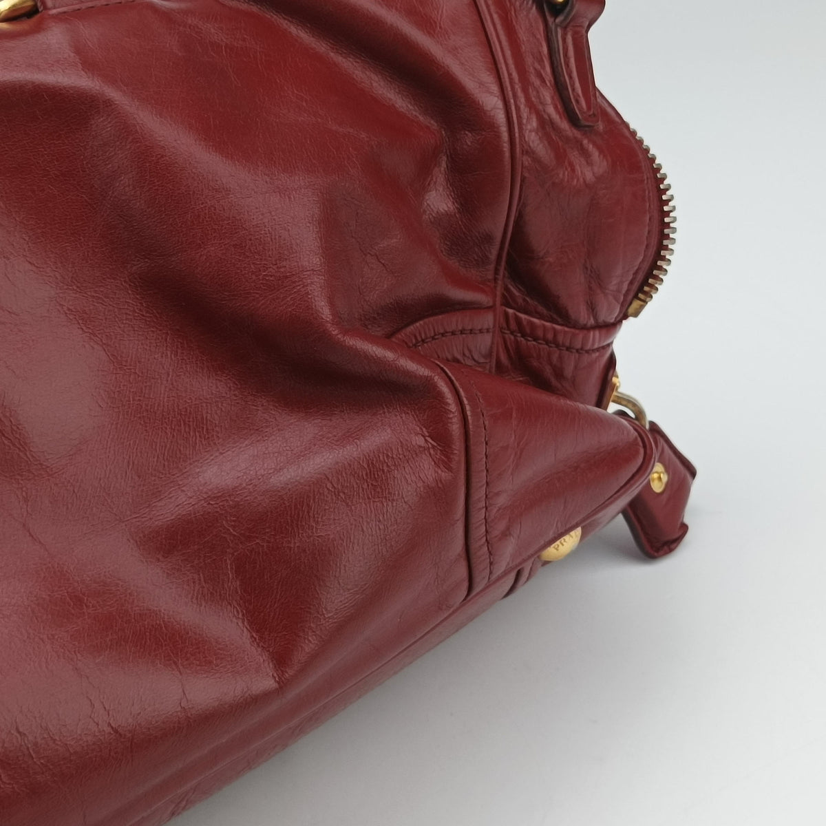 Boston Bag Red Leather BL0821 173ボストンバッグ レッド レザー BL0821 173