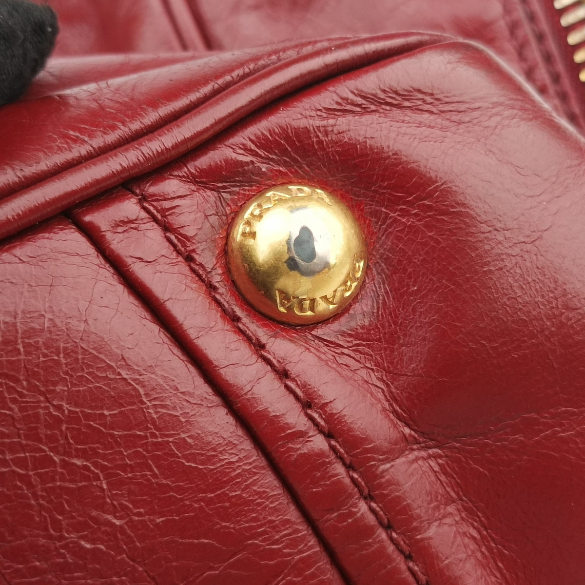 Boston Bag Red Leather BL0821 173ボストンバッグ レッド レザー BL0821 173