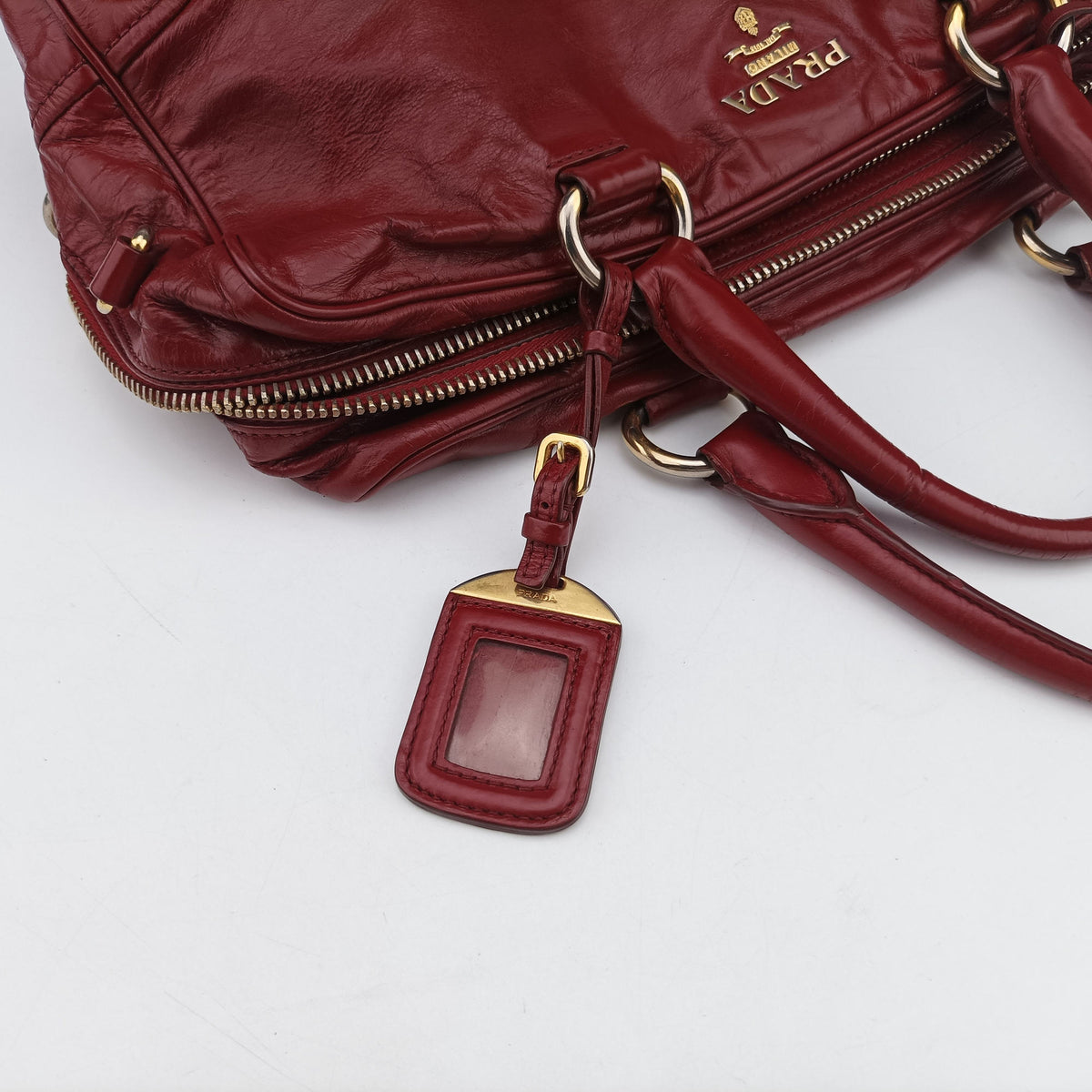 Boston Bag Red Leather BL0821 173ボストンバッグ レッド レザー BL0821 173