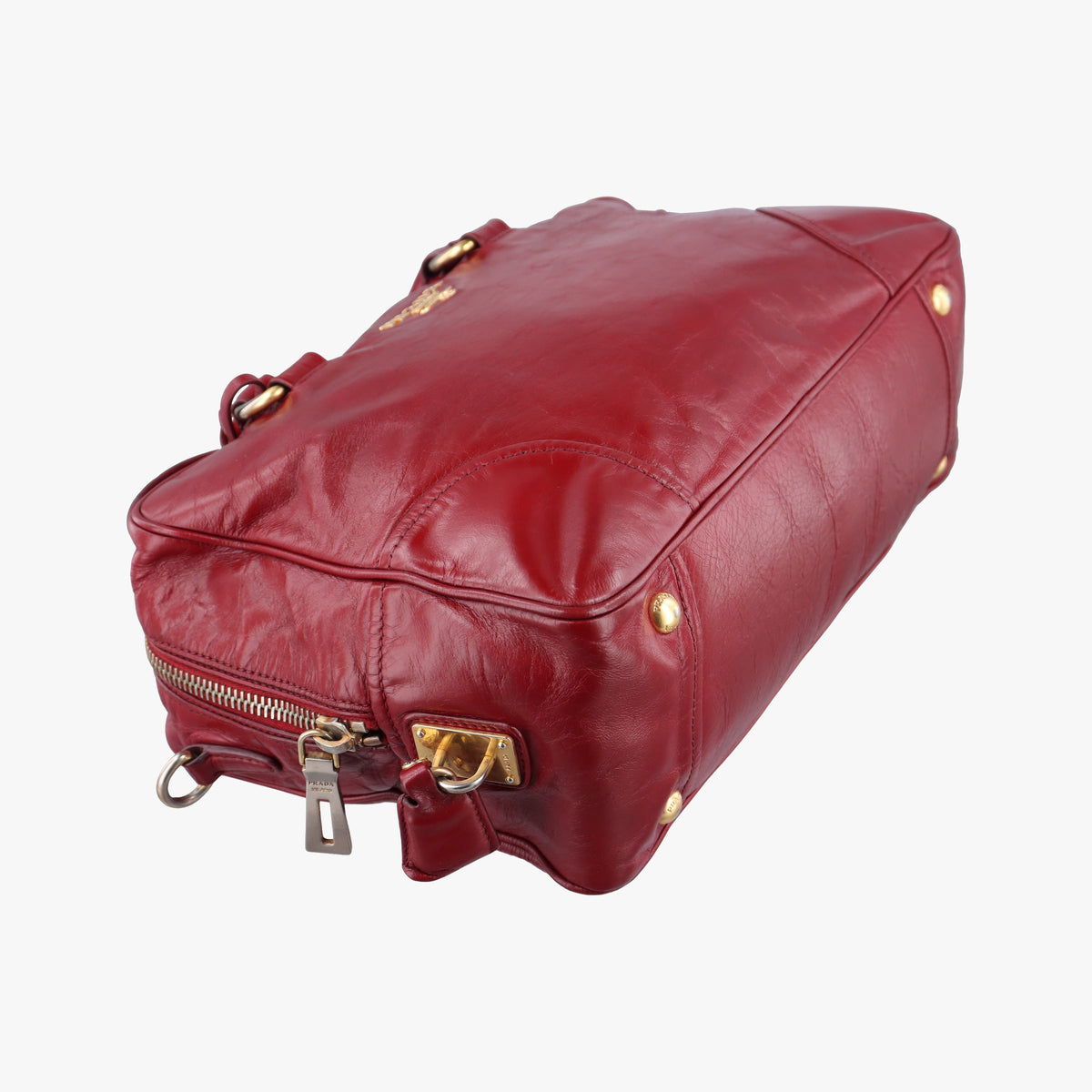 Boston Bag Red Leather BL0821 173ボストンバッグ レッド レザー BL0821 173