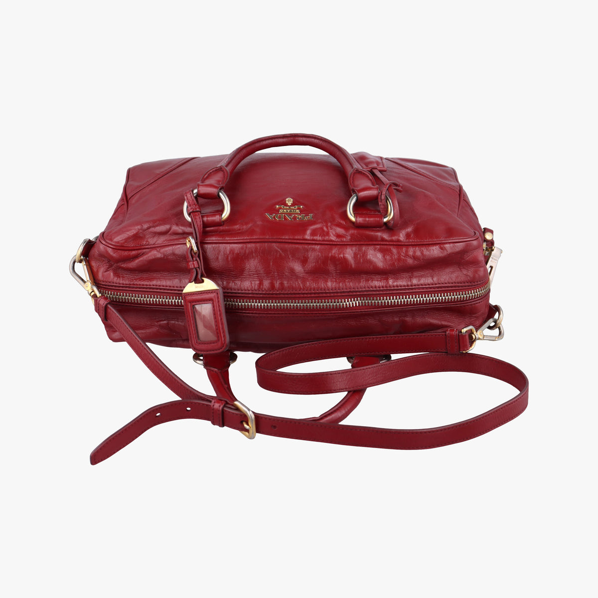 Boston Bag Red Leather BL0821 173ボストンバッグ レッド レザー BL0821 173