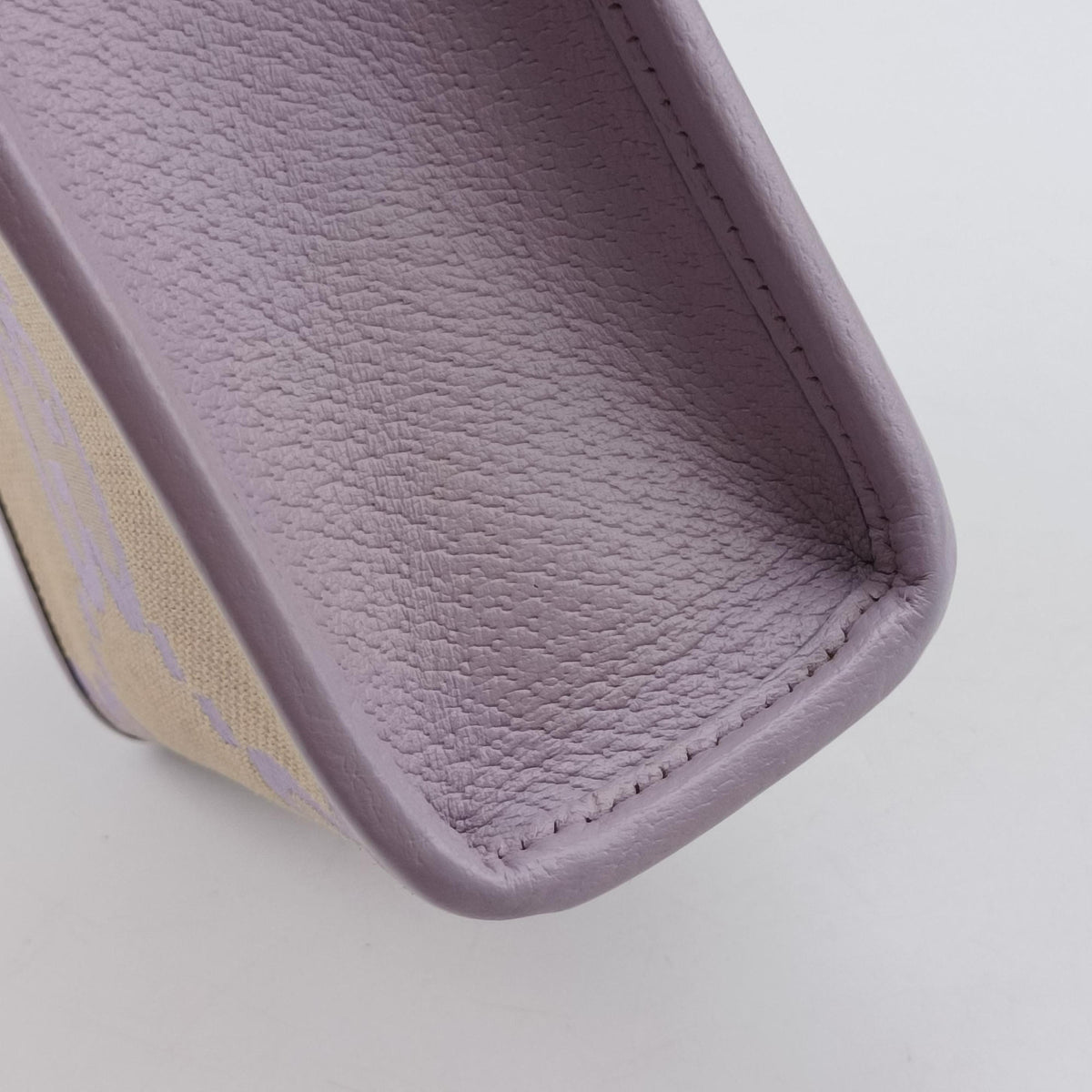 Pre-owned Gucci Jumbo GG Beige×purple canvas×leather 671623 shoulderbag | stylenewstar