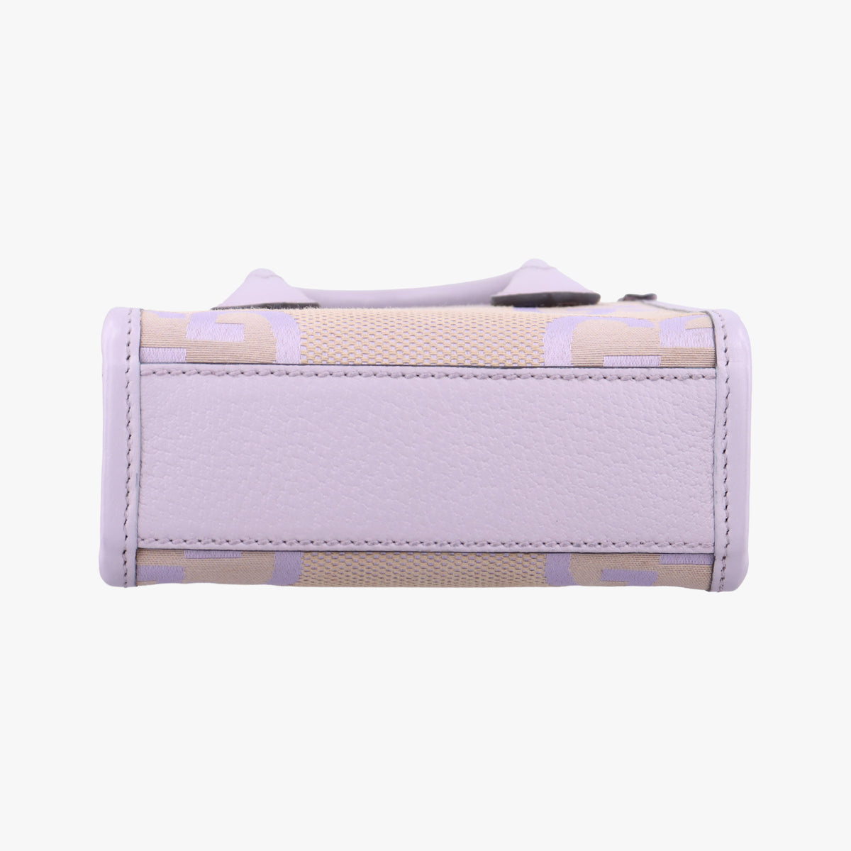 Pre-owned Gucci Jumbo GG Beige×purple canvas×leather 671623 shoulderbag | stylenewstar