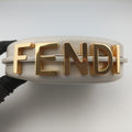Secondhand Fendi Nano Fendigraphy White Leather 7AS089 clutchbag | stylenewstar