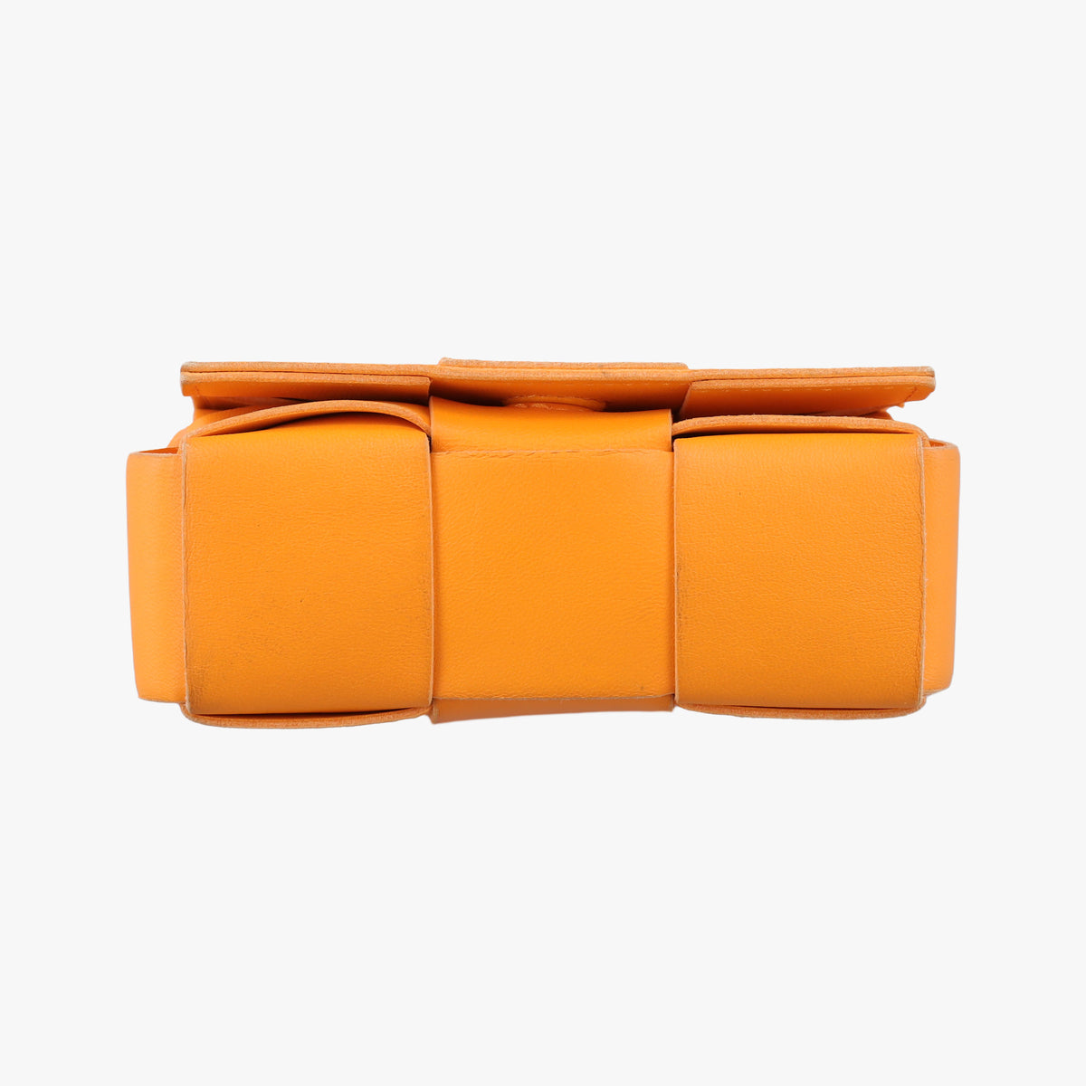 Pre-owned Bottega Veneta candy cassette Orange lambskin  shoulderbag | stylenewstar