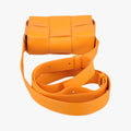 Pre-owned Bottega Veneta candy cassette Orange lambskin  shoulderbag | stylenewstar