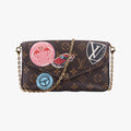 Pre-owned Louis Vuitton Felicie Pochette Brown×Multicolor Monogram Canvas M62145 shoulderbag | stylenewstar