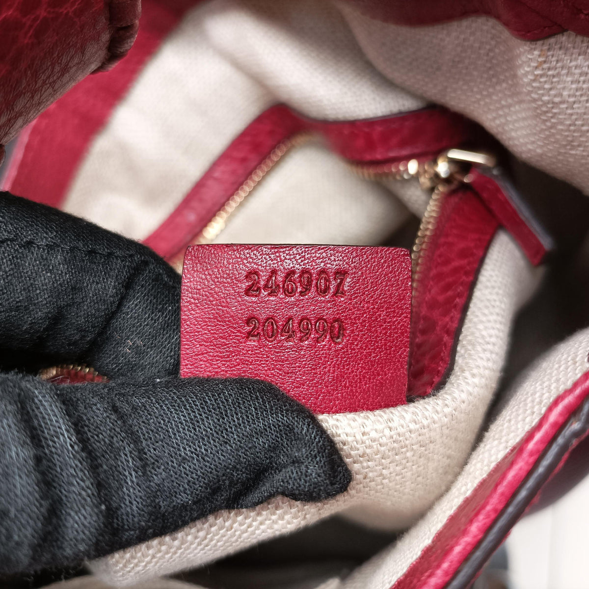 Pre-owned Gucci New Jackie Red Leather 246907 shoulderbag | stylenewstar