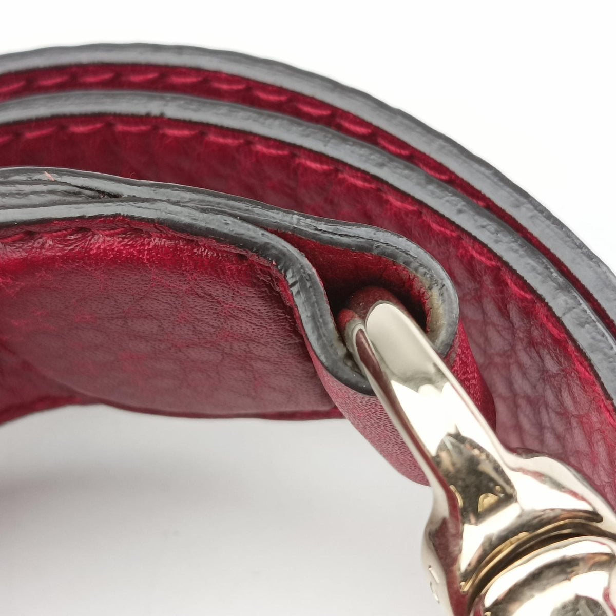 Pre-owned Gucci New Jackie Red Leather 246907 shoulderbag | stylenewstar