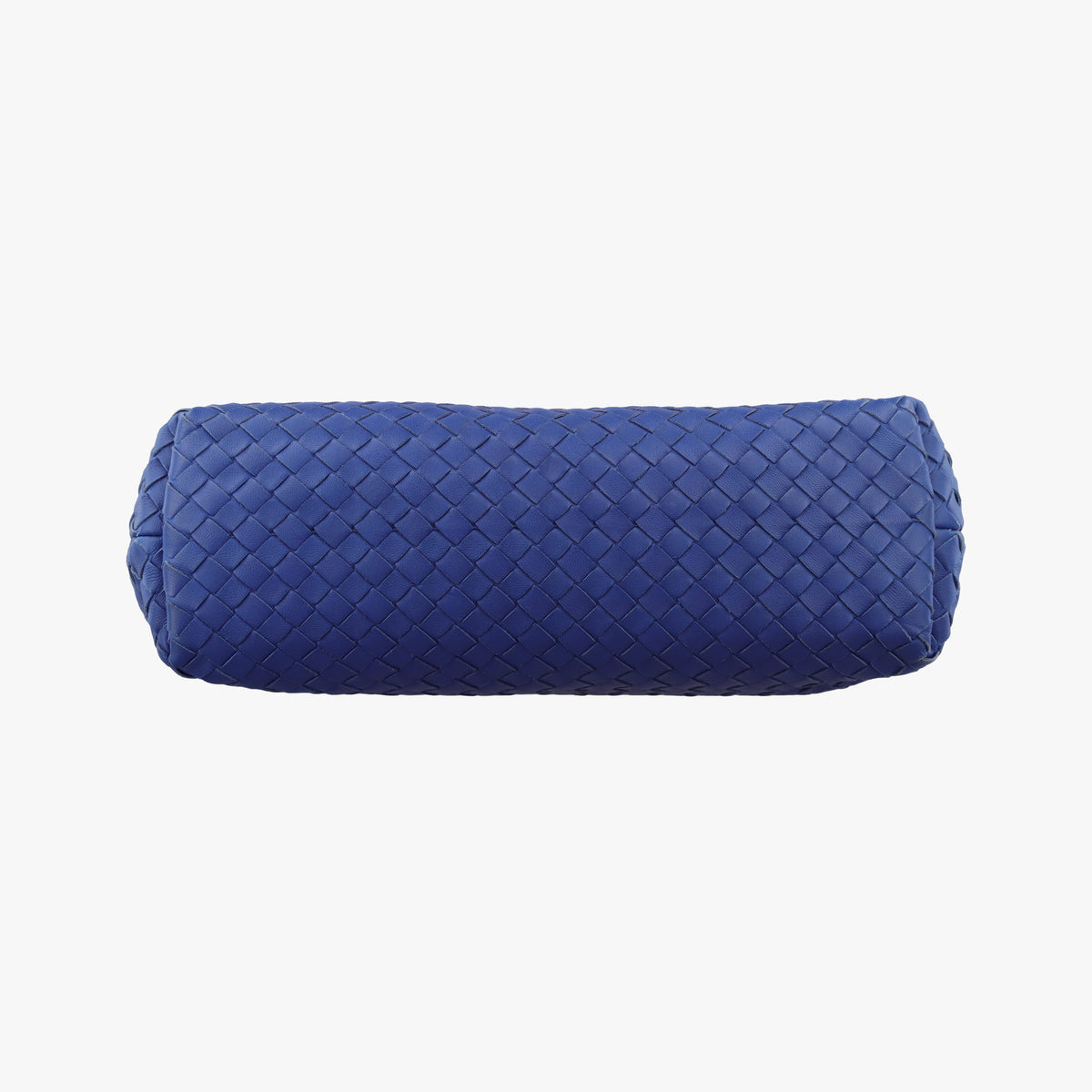 Pre-owned Bottega Veneta Intrecciato Olimpia Blue lambskin  shoulderbag | stylenewstar