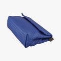 Pre-owned Bottega Veneta Intrecciato Olimpia Blue lambskin  shoulderbag | stylenewstar