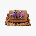 Pre-owned Christian Louboutin Sweet Charity Brown Leather  shoulderbag | stylenewstar