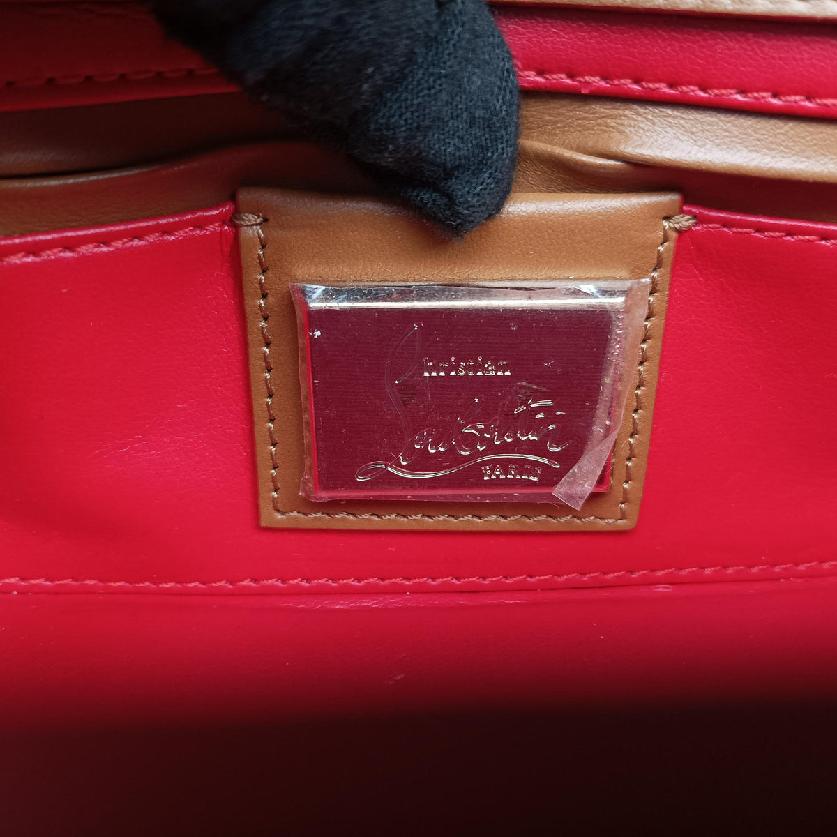 Pre-owned Christian Louboutin Sweet Charity Brown Leather  shoulderbag | stylenewstar