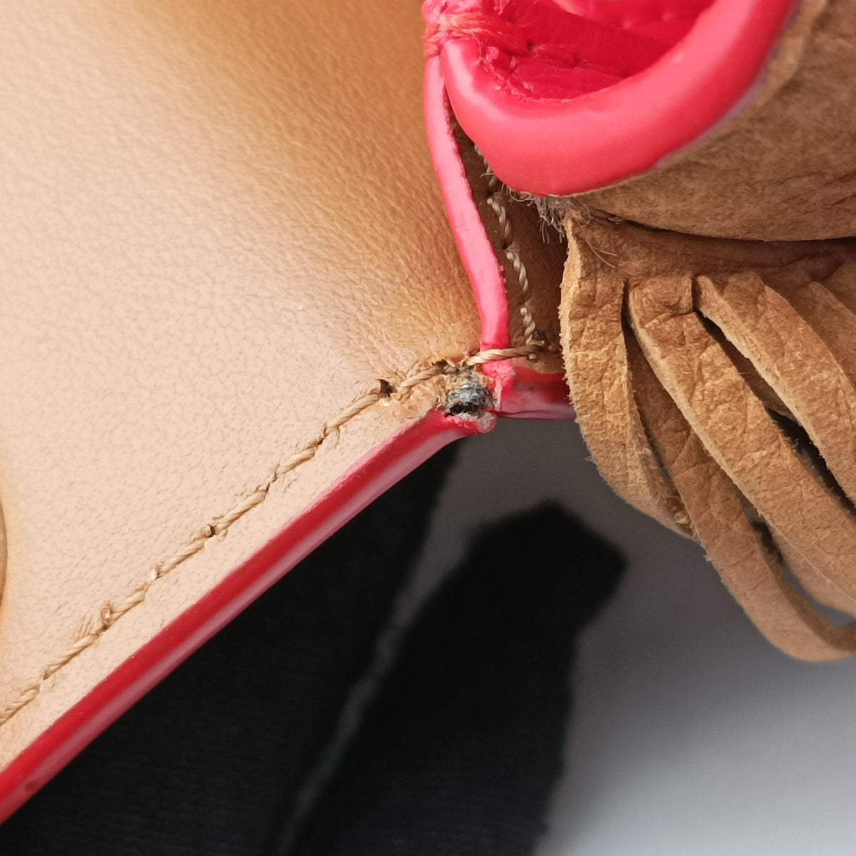 Pre-owned Christian Louboutin Sweet Charity Brown Leather  shoulderbag | stylenewstar
