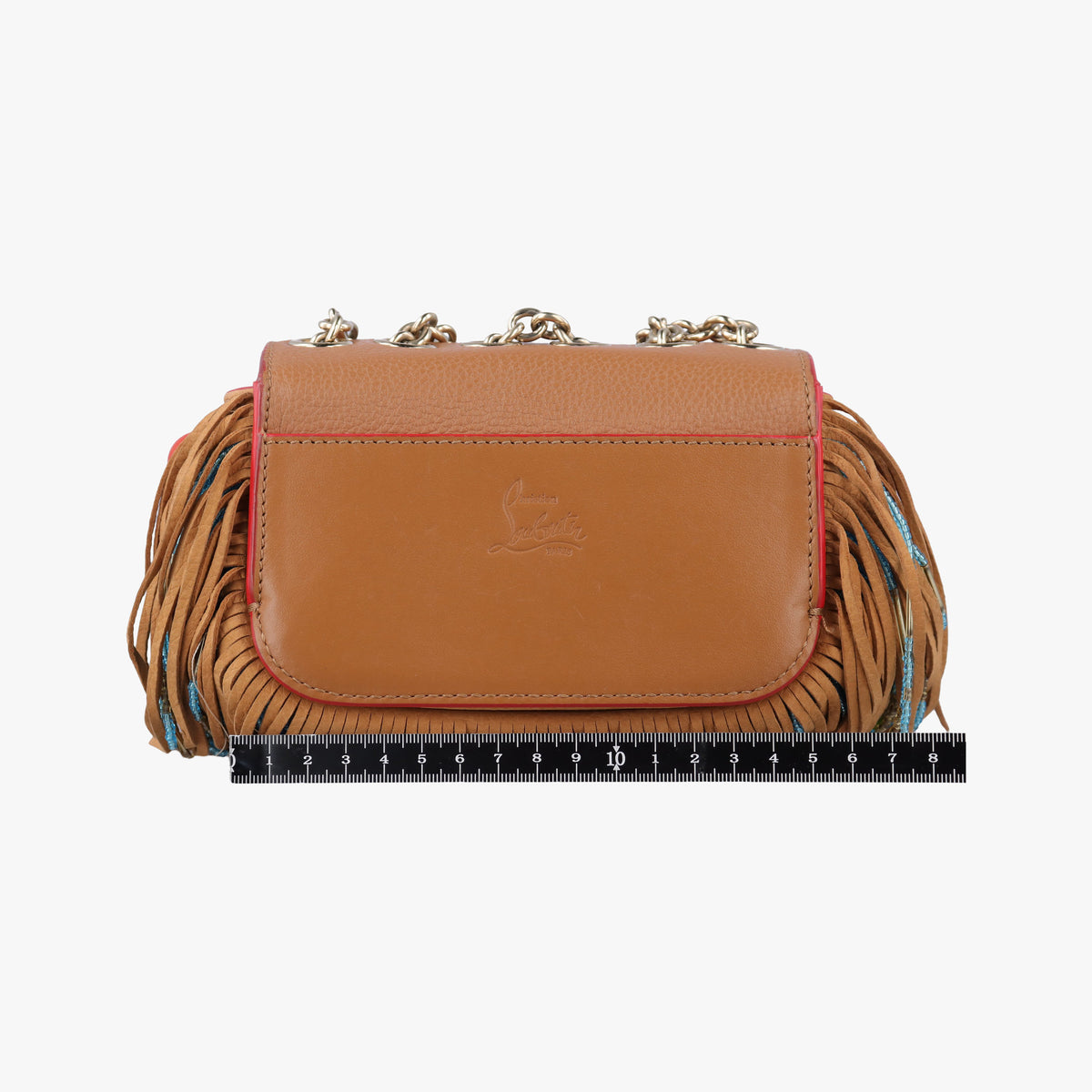 Pre-owned Christian Louboutin Sweet Charity Brown Leather  shoulderbag | stylenewstar