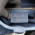 Pre-owned Christian Dior Saddle Blue denim  handbag | stylenewstar