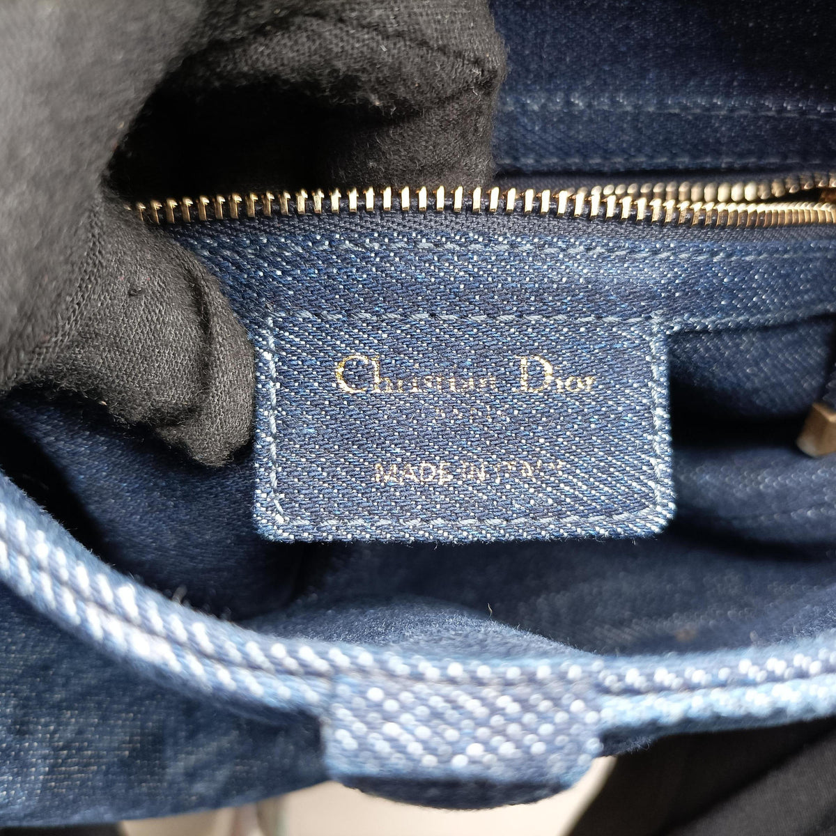 Pre-owned Christian Dior Saddle Blue denim  handbag | stylenewstar