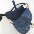 Pre-owned Christian Dior Saddle Blue denim  handbag | stylenewstar