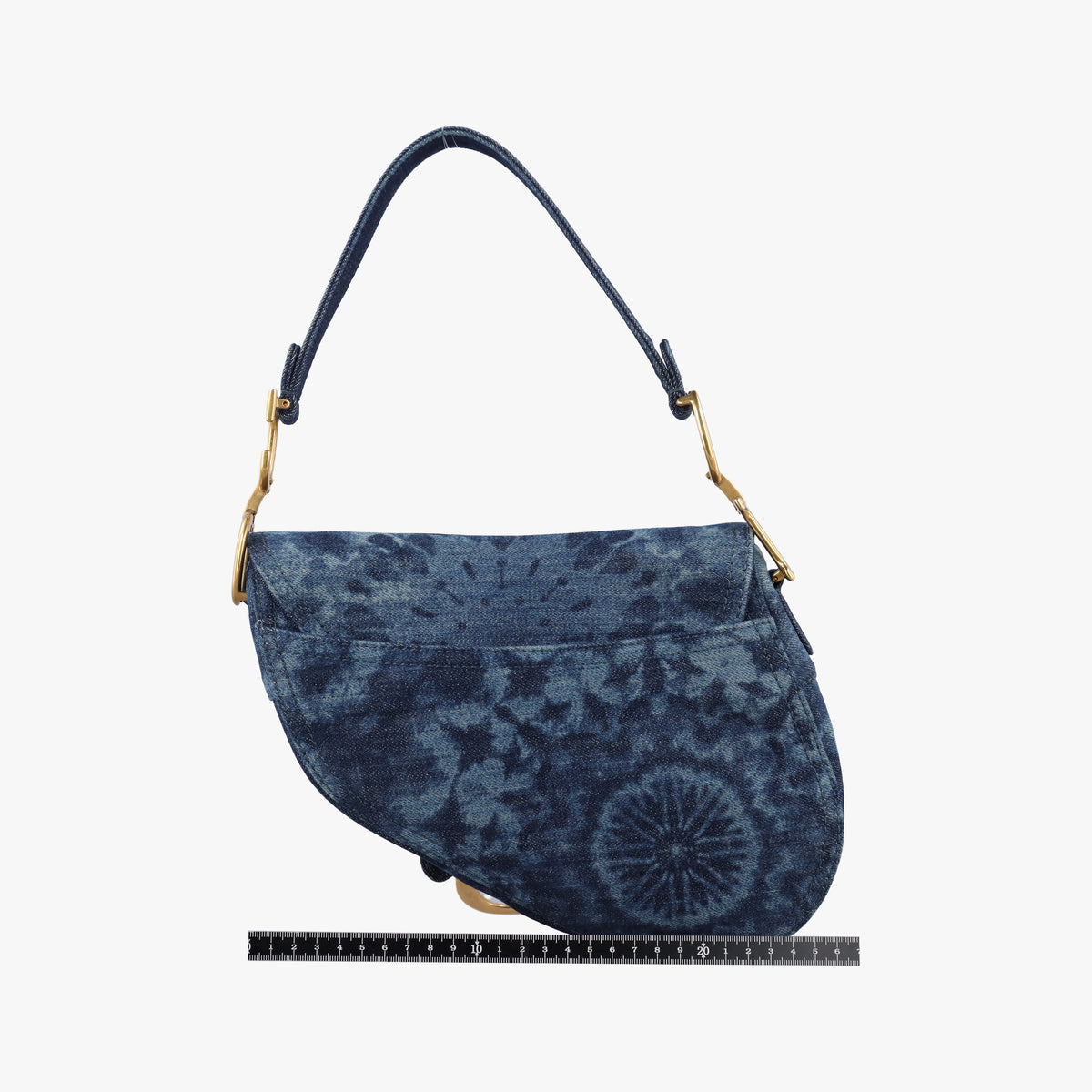 Pre-owned Christian Dior Saddle Blue denim  handbag | stylenewstar