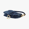 Pre-owned Christian Dior Saddle Blue denim  handbag | stylenewstar