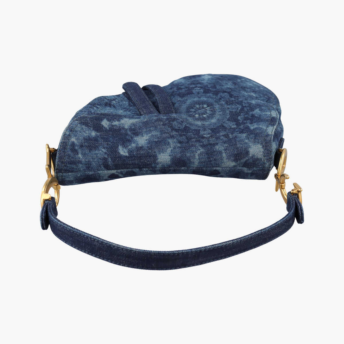 Pre-owned Christian Dior Saddle Blue denim  handbag | stylenewstar