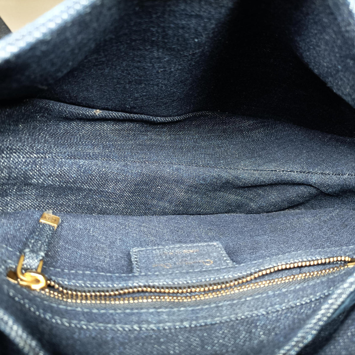 Pre-owned Christian Dior Saddle Blue denim  handbag | stylenewstar