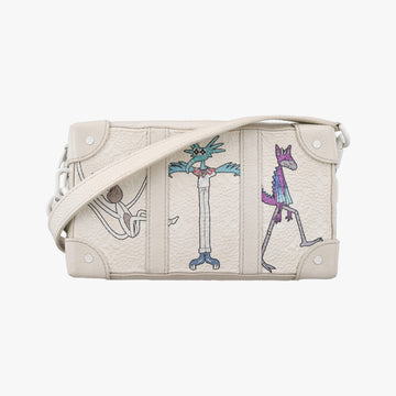 Secondhand Louis Vuitton Soft Trunk LV Friends White x Multicolor Monogram Taurillon M80146 shoulderbag | stylenewstar