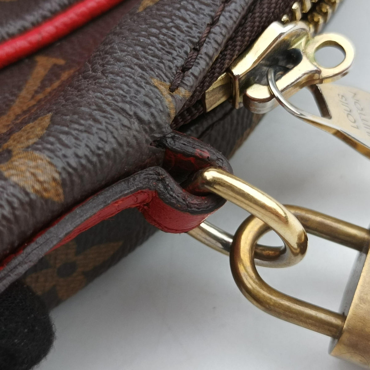 RETIRO PM brown×COQUELICOT Monogram Canvas×calf leather M50057 DR4164レティーロPM モノグラム/ブラウン×コクリコ モノグラムキャンバス×カーフレザー M50057 DR4164