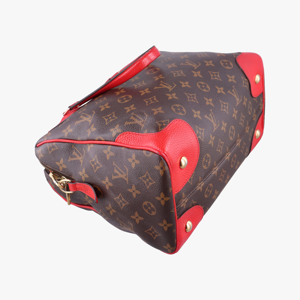 RETIRO PM brown×COQUELICOT Monogram Canvas×calf leather M50057 DR4164レティーロPM モノグラム/ブラウン×コクリコ モノグラムキャンバス×カーフレザー M50057 DR4164