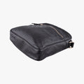 Pre-owned Gucci Guccissima Messenger Black Leather 201448 shoulderbag | stylenewstar