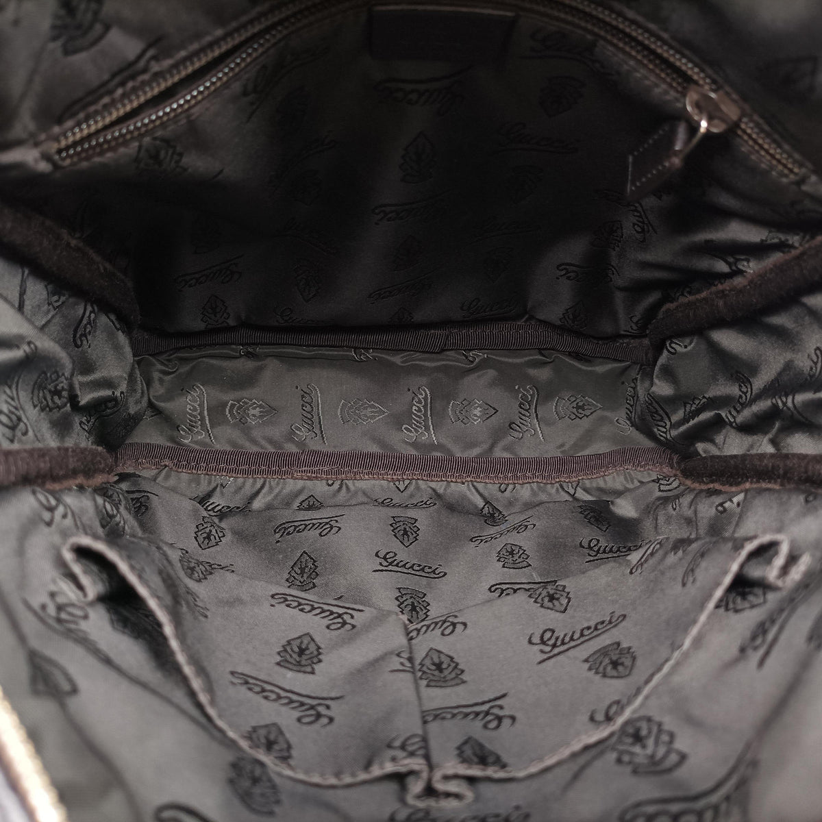 Pre-owned Gucci Guccissima Messenger Black Leather 201448 shoulderbag | stylenewstar