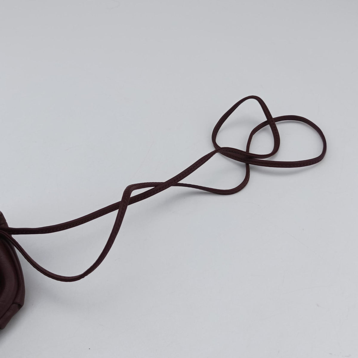 Pre-owned Bottega Veneta The Porch Burgundy lambskin  handbag | stylenewstar