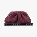 Pre-owned Bottega Veneta The Porch Burgundy lambskin  handbag | stylenewstar