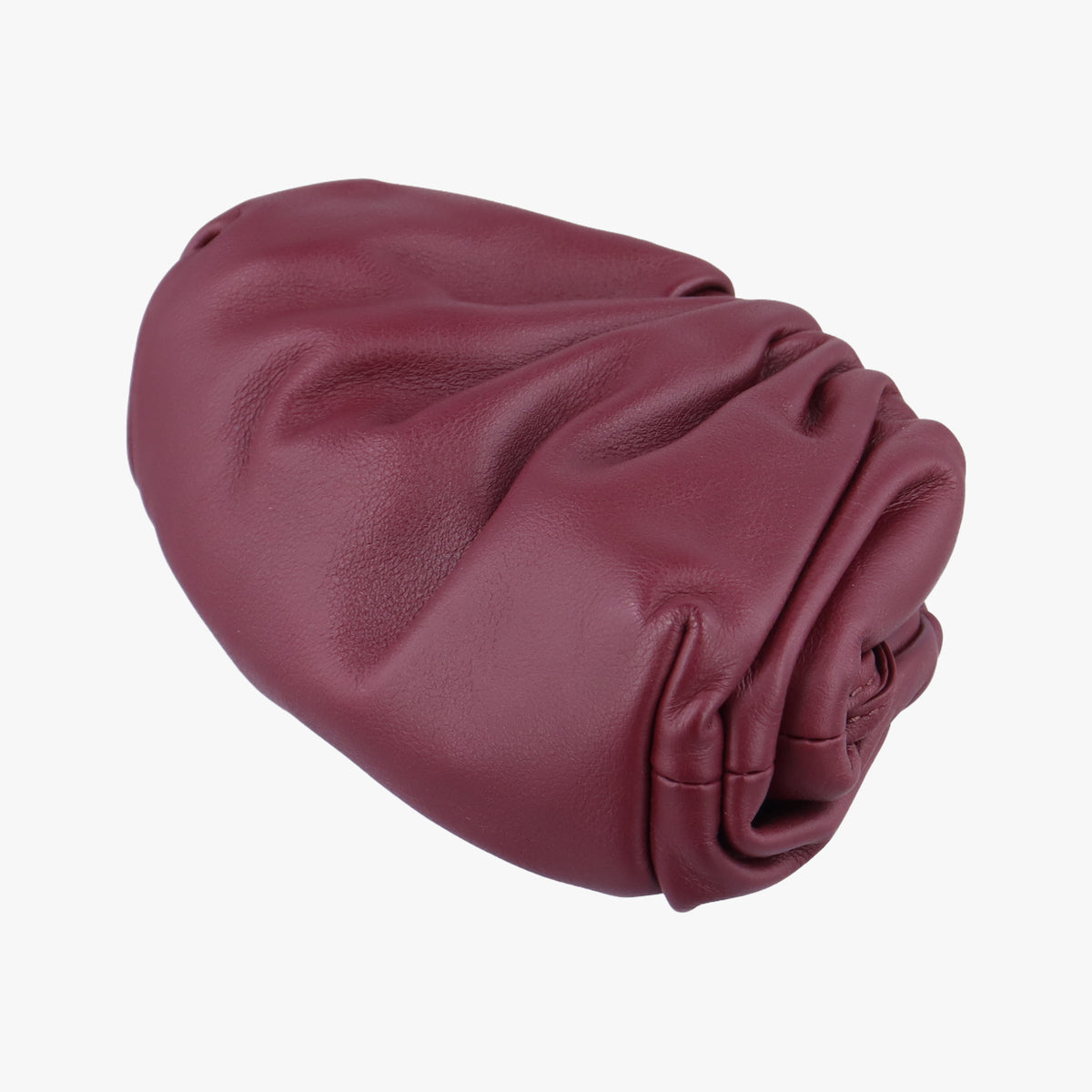 Pre-owned Bottega Veneta The Porch Burgundy lambskin  handbag | stylenewstar