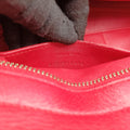 Pre-owned Yves Saint Laurent Baby Cabas Red Leather 394461 shoulderbag | stylenewstar