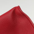 Pre-owned Yves Saint Laurent Baby Cabas Red Leather 394461 shoulderbag | stylenewstar