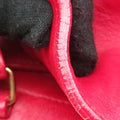 Pre-owned Yves Saint Laurent Baby Cabas Red Leather 394461 shoulderbag | stylenewstar