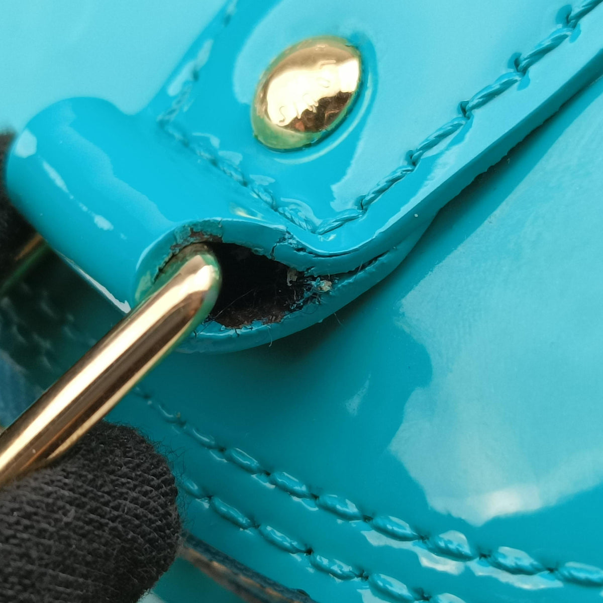 Alma BB Blue Lagon Vernis M91696 SN0145アルマBB ブルーラゴン ヴェルニ M91696 SN0145