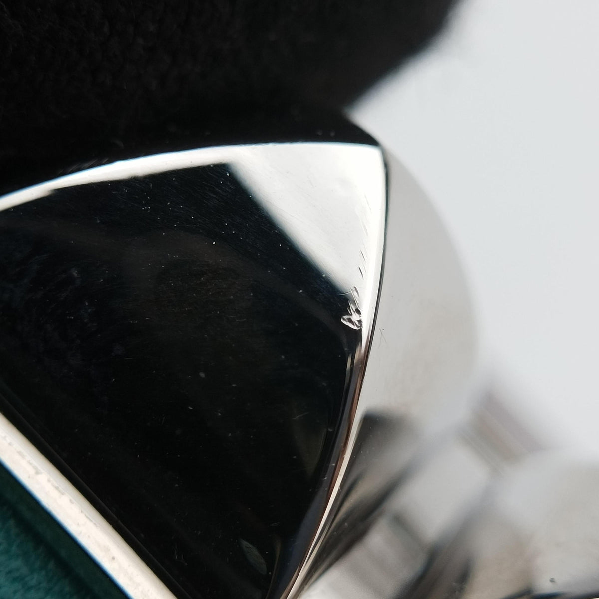 Secondhand Hermes Collier de chien Green×silver Leather × GP  bangle/wristband | stylenewstar