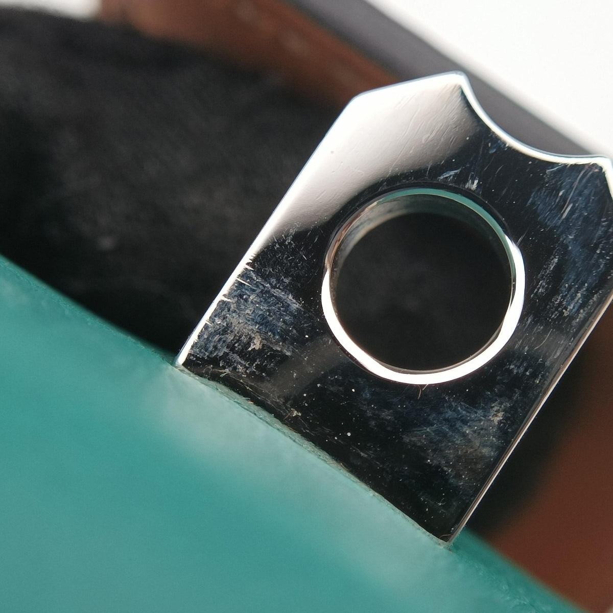 Secondhand Hermes Collier de chien Green×silver Leather × GP  bangle/wristband | stylenewstar