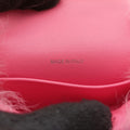 Secondhand Chanel CC Hook Card Holder Pink Shearling AP2397 handbag | stylenewstar