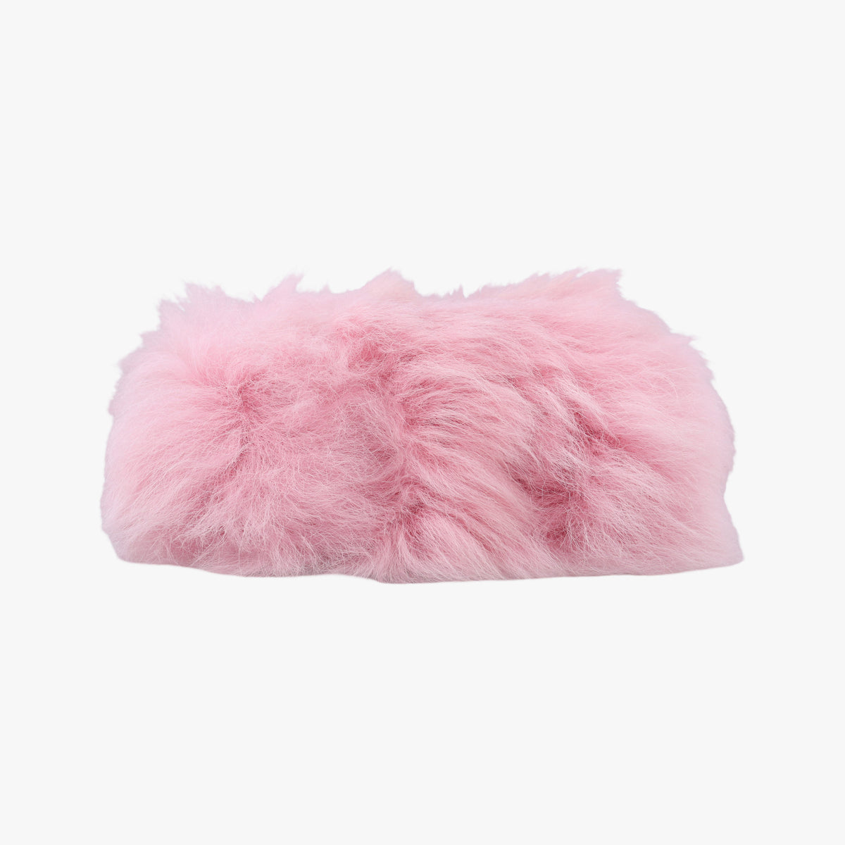 Secondhand Chanel CC Hook Card Holder Pink Shearling AP2397 handbag | stylenewstar