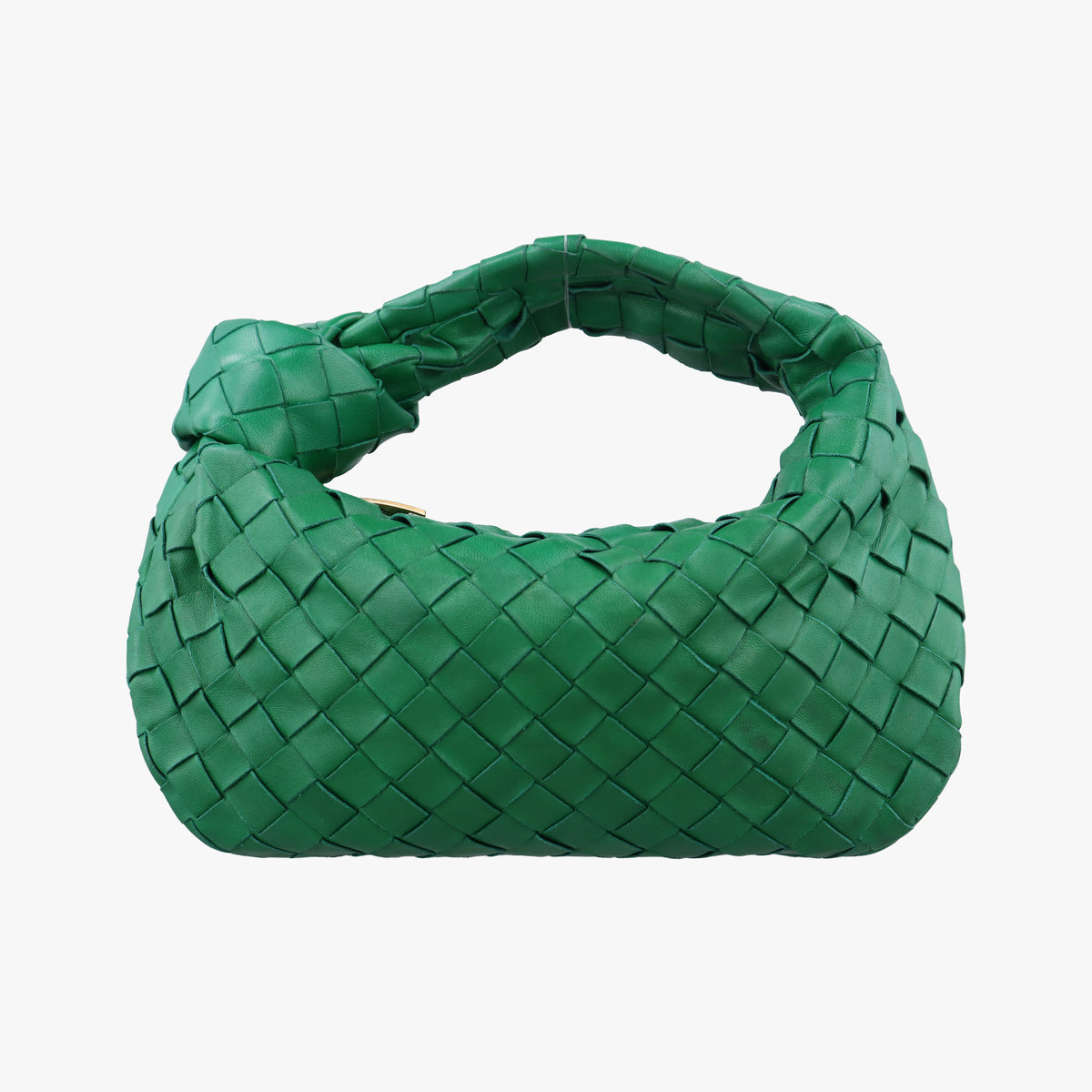 Pre-owned Bottega Veneta The Jodie Green lambskin  handbag | stylenewstar