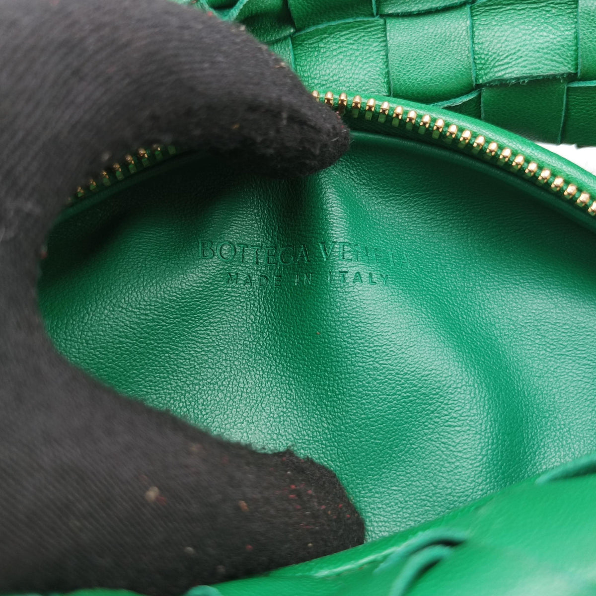 Pre-owned Bottega Veneta The Jodie Green lambskin  handbag | stylenewstar