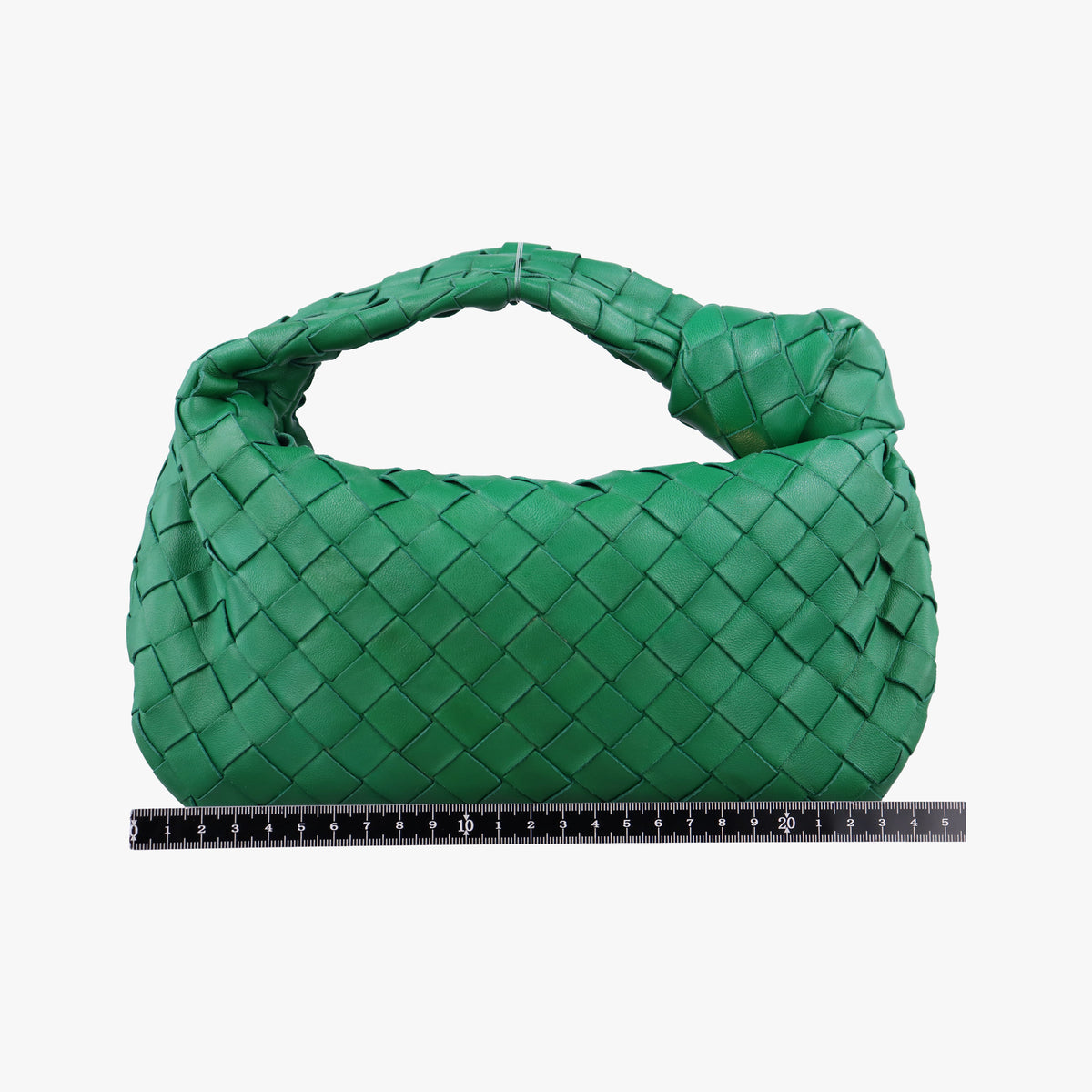 Pre-owned Bottega Veneta The Jodie Green lambskin  handbag | stylenewstar
