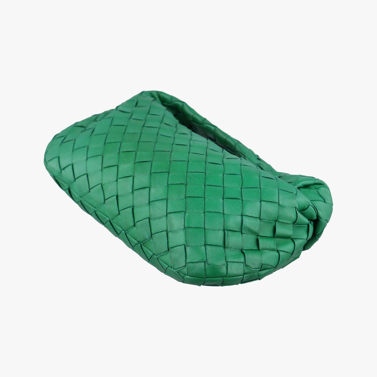 Pre-owned Bottega Veneta The Jodie Green lambskin  handbag | stylenewstar