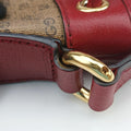 Doraemon collaboration Brown x red PVC coated canvas×Leather 655597 A034153779ドラえもんコラボ ブラウンxレッド PVCコーティングキャンバス×レザー 655597 A034153779