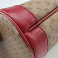 Doraemon collaboration Brown x red PVC coated canvas×Leather 655597 A034153779ドラえもんコラボ ブラウンxレッド PVCコーティングキャンバス×レザー 655597 A034153779