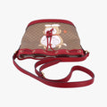 Doraemon collaboration Brown x red PVC coated canvas×Leather 655597 A034153779ドラえもんコラボ ブラウンxレッド PVCコーティングキャンバス×レザー 655597 A034153779